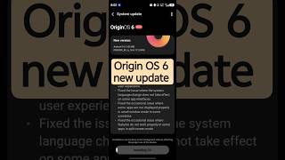 Origin OS 6 update Vivo v70 5g May month update