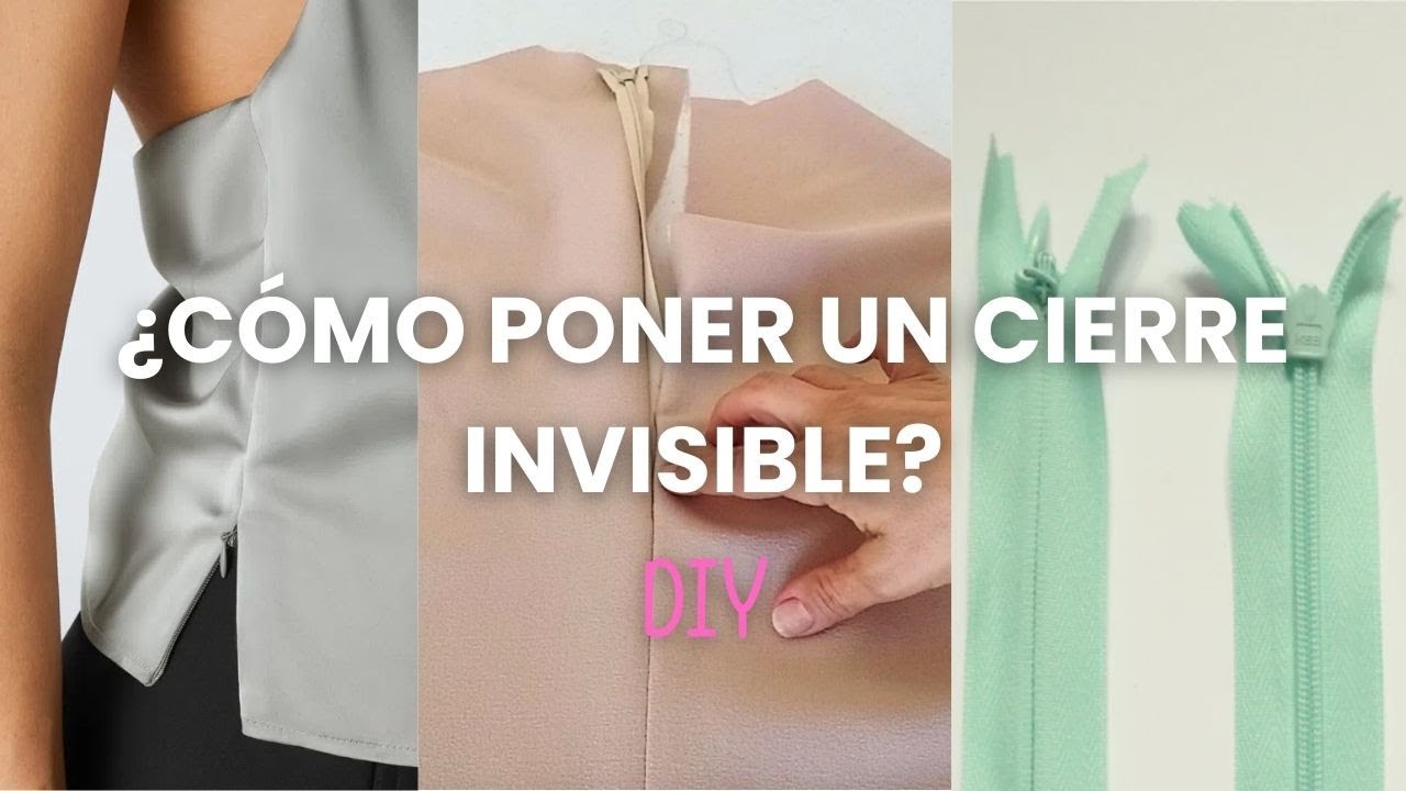 Cómo poner un cierre invisible paso a paso | Tutorial de costura fácil ...