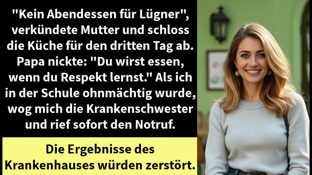 Kein Abendessen für Lügner, verkündete Mutter und schloss die Küche für den dritten Tag ab