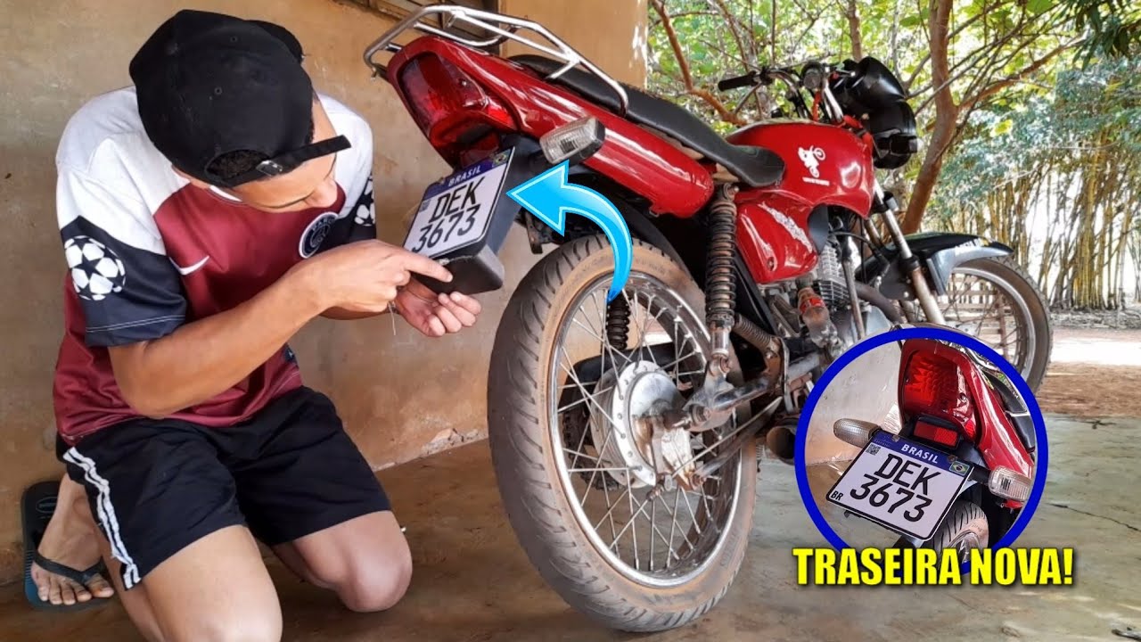 EMPLAQUEI A 150 DE LEILÃO!! (placa MERCOSUL)