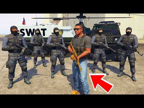 Franklin is The New SWAT Chief of Los Santos in GTA 5 | SHINCHAN and CHOP