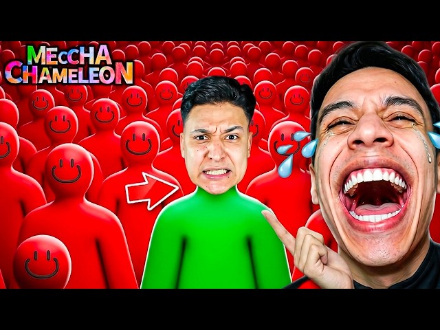 لعبة الغميضة وسط 100 شخص في مكان واحد! (اصلانوو خايف) 🦎🔥Meccha Chameleon