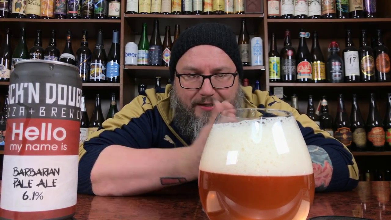 Massive Beer Reviews 1800 Rock'n Dough Pizza + Brew Co. Barbarian Pale Ale
