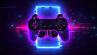 Neon Gamepad with Glitch Effect