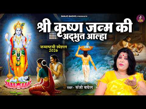 Janmashtami Special 2026 | The Amazing Aalha of Shri Krishna's Birth | Vocals- Sanjo Baghel | Shr...