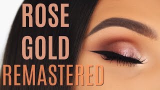 HUDA BEAUTY ROSE GOLD REMASTERED PALETTE | MAKEUP TUTORIAL