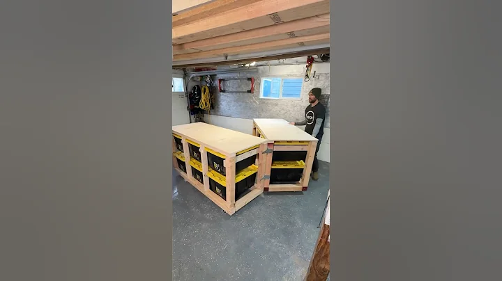 How To Build A MOBILE Work Table! #storage #diyprojects #garage