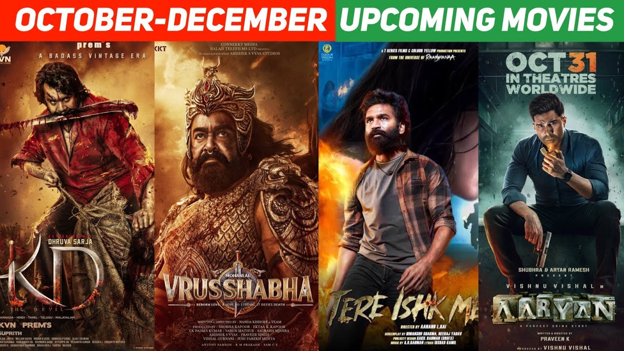 Top 15 Upcoming BIGGEST Movies Release October To December 2025 Hindi | Mass Jathara | Bahubali Epic