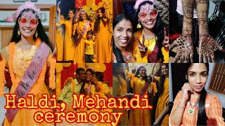 Haldi Vlogfriend Bride To Be, Full Hand Mehandi Design,Emotional Moments