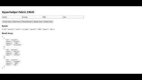 CRUD Operations with Hyperledger Fabric & ReactJS 🚀 (Full Demo)
