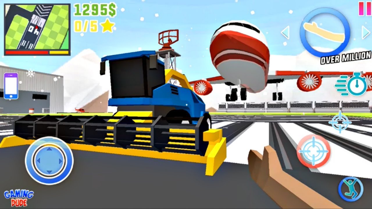 Dude Theft Wars: Open World Sandbox Simulator BETA - Harvester Airport | Android Gameplay HD