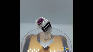 Natural Ruby Gemstone Ring , 925 Silver Ring With Ruby Stone , Handcrafted Ruby Ring