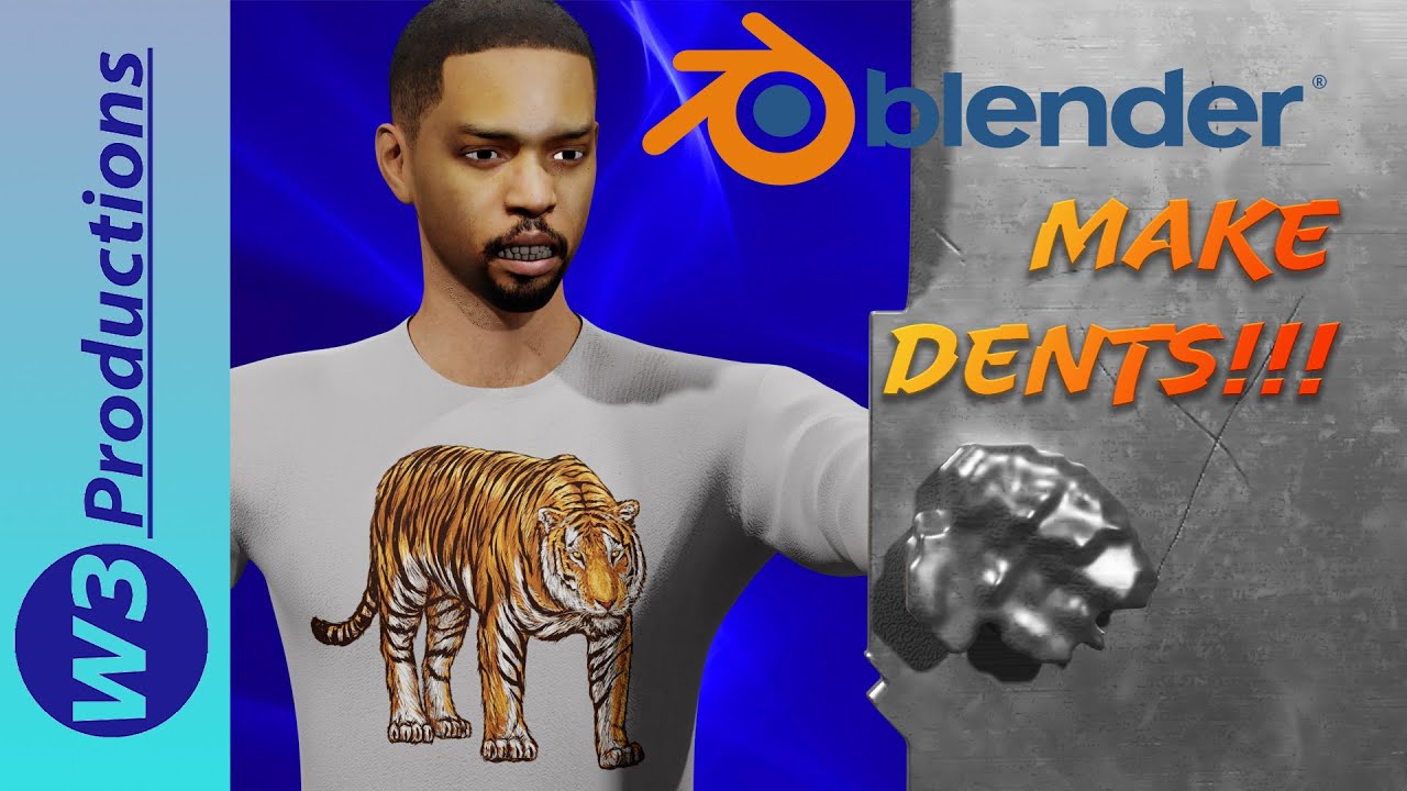 Dynamic Paint Blender 2.8 Tutorial - Impact Mesh Objects Animation