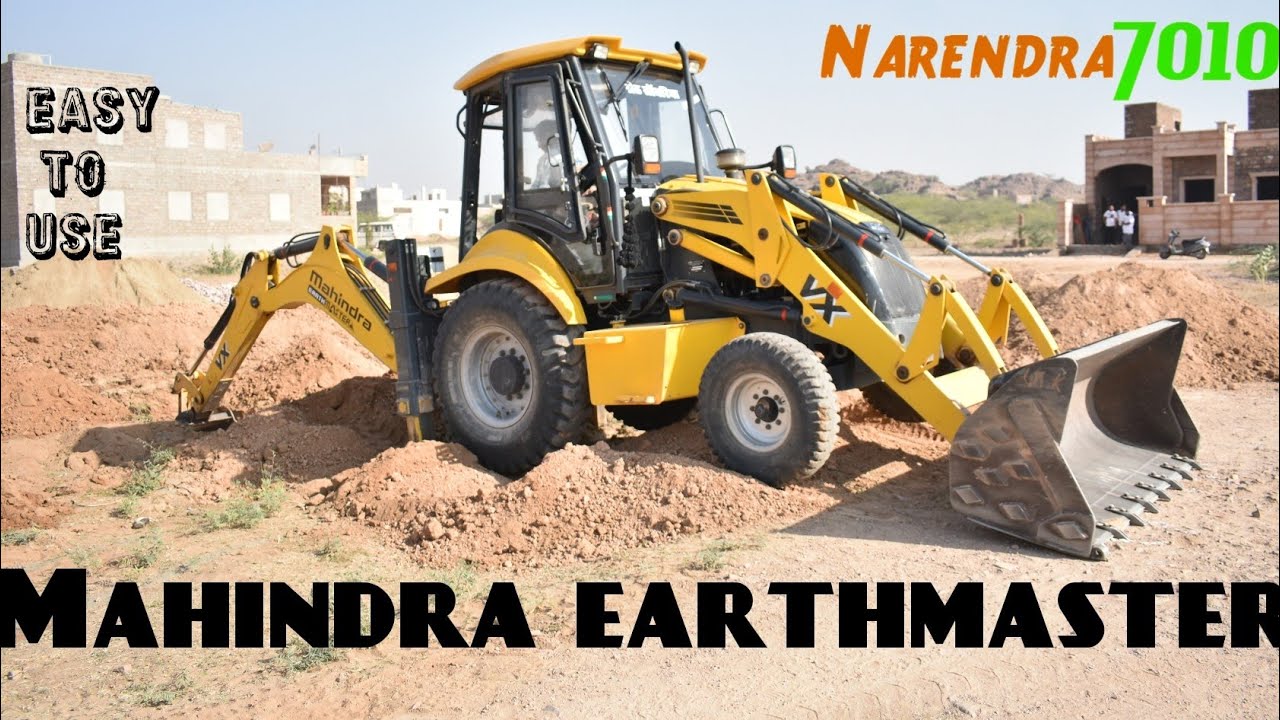 Mahindra earthmaster backhoe loader YouTube