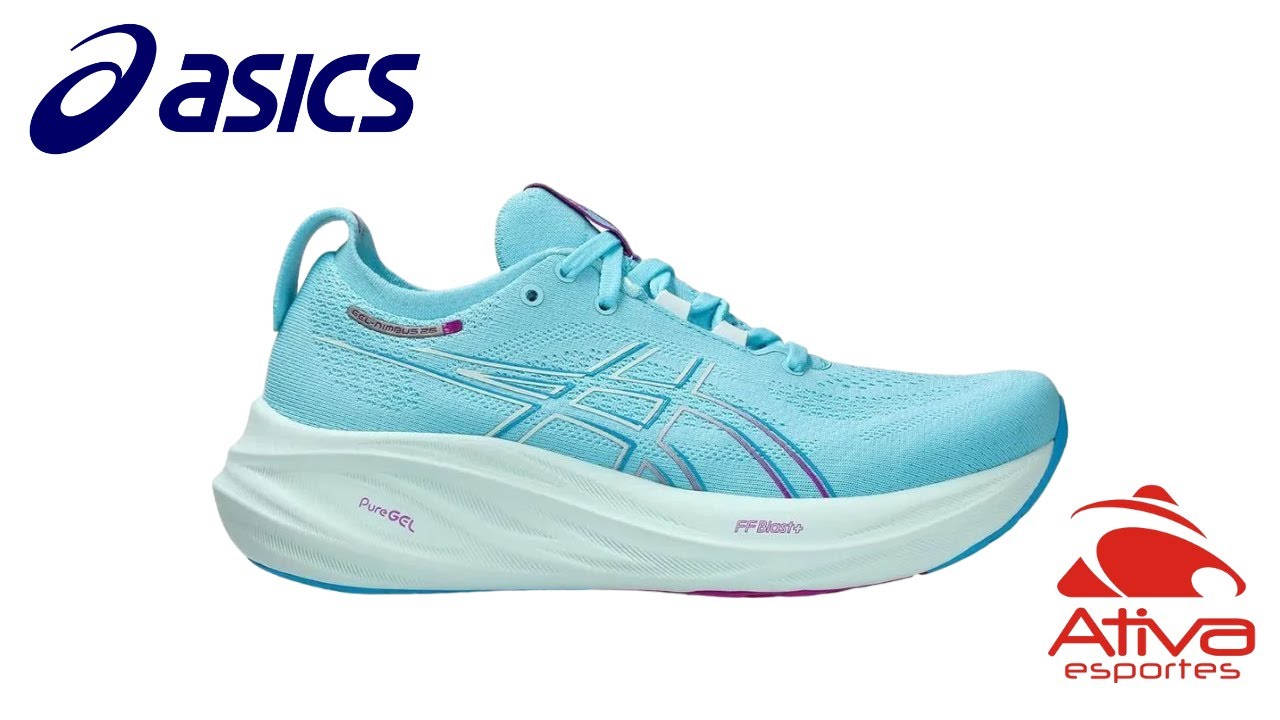 Tênis Asics Gel Nimbus 26 Feminino 1012B601-404 - Ativa Esportes
