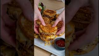Double Cheese Patty Melt Sliders on Toasted Sourdough