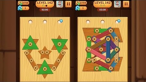 Screw Puzzle: Wood Nut & Bolt - Level 142