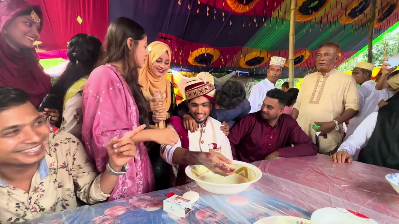 বিয়ের দিন শালিরা থাকলে যা হয়☺️ 