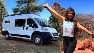 I Camped for Free Near the Grand Canyon | Solo Female Vanlife in Arizona | 45