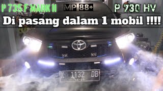 Proji P 730 HV , Foglamp P735 HV mark II , MP 88+ di pasang di innova!!!!