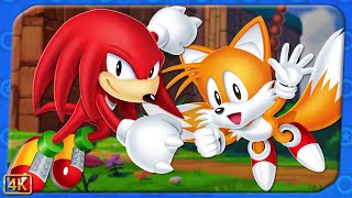Sonic Origins Plus ⁴ᴷ Sonic The Hedgehog 2 100% Knuckles & Tails Gameplay, 7 Emeralds, Ultrafix