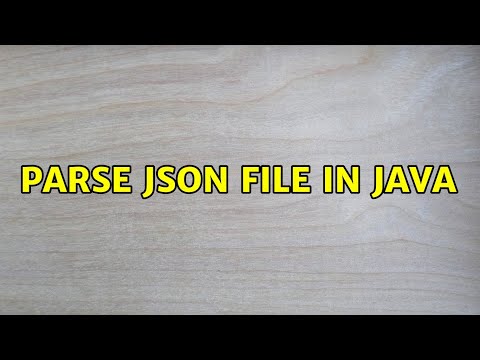Parse Json file in java 2 Solutions
