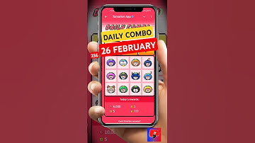 Tomarket daily combo 26 February | tomarket daily combo today | tomarket today combo | #shorts