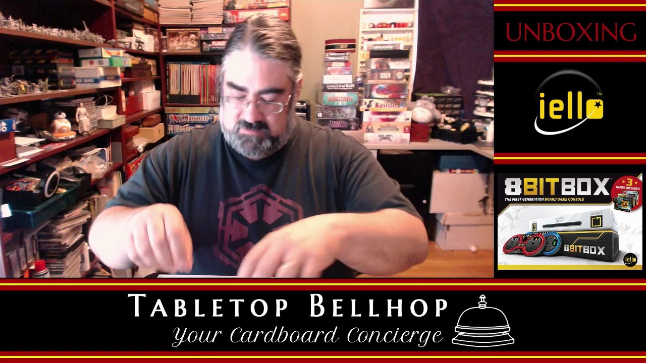 Unboxing - The 8 Bit Box. A board game toolkit for playing retro video  games. Comes with 3 games. - YouTube