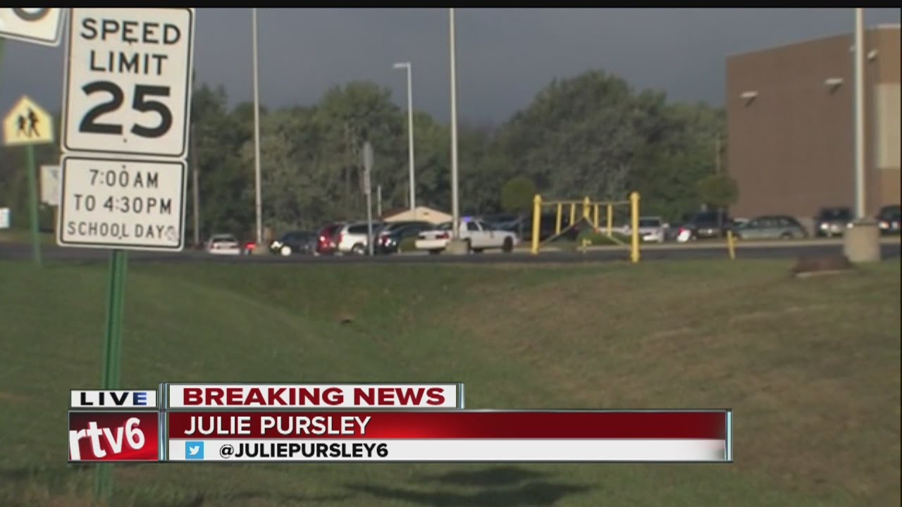 Indianapolis middle school on lockdown after man shot self nearby - YouTube