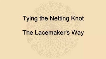 Row 1: Diamond Mesh Netting Using the Lacemaker