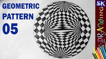 How to draw Spirograph Pattern in Circle | Geometric pattern Drawing 05