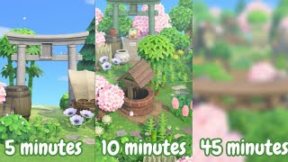 Creating a Build in 5 Minutes, 10 Minutes and 45 Minutes | SpeedBuild | ACNH