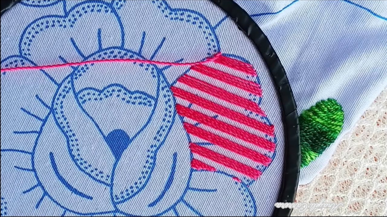 Bordado fantasía para rosas