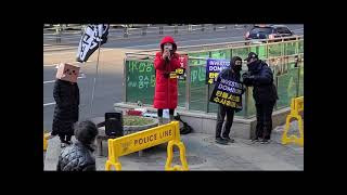 20210116 강남역 민트시위, 4.15부정선거를 널리알리다.