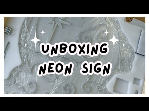 Unboxing The Cutest Neon Sign Ft. Gs-jj ♡ Custom Neon Sign ♡