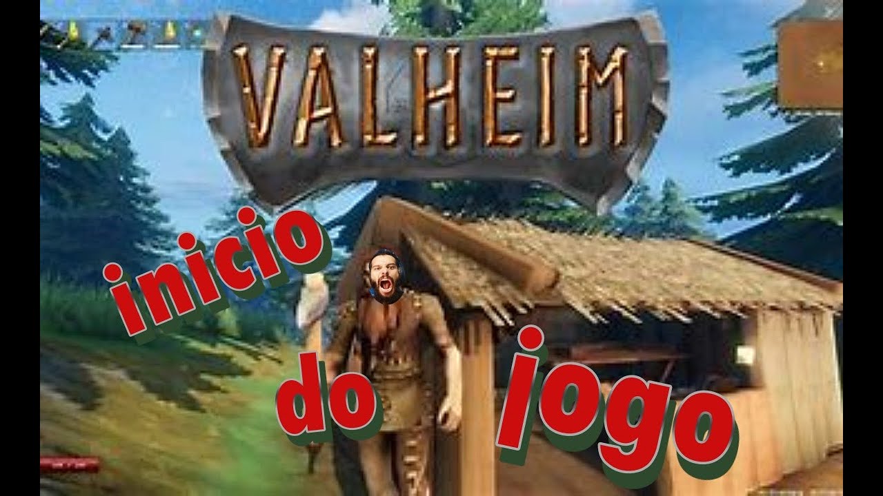 VALHEIM - Jogo de Sobrevivência VIKING!  O Início de Gameplay, em  Português PT-BR 