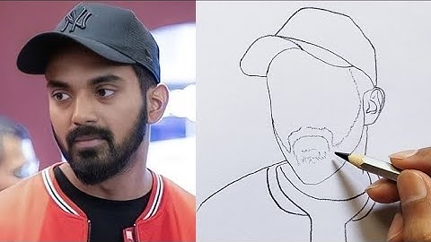 How to Draw KL Rahul / Cricketer KL RahulEasy Drawing