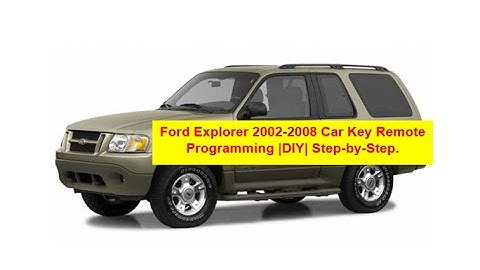 Ford Explorer 2002-2008 Car Key Remote Programming |DIY| Step-by-Step.