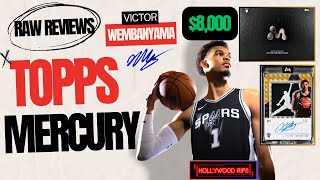 We hit TWO MASSIVE WEMBY CARDS out of Topps Mercury! Raw Reviews EP 25.
