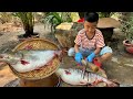 The best skill of big fish cooking by smart Chef - Big fish cooking - Chef Seyhak