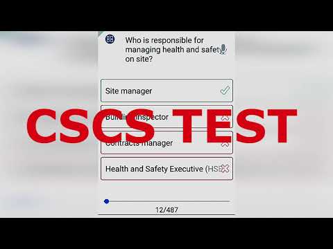 Видео: Какой тест cscs для рабочего?