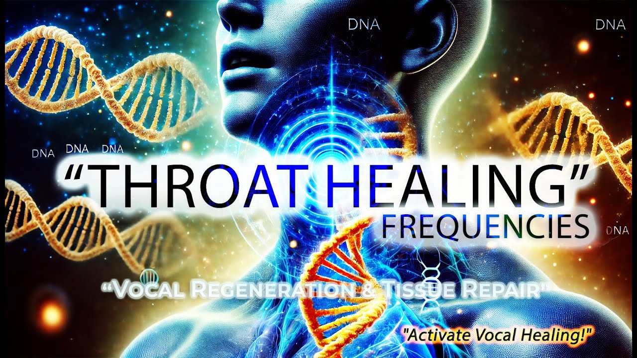 🔵 Throat Healing Activation | 3 Frequencies for Vocal & Tissue Regeneration 🔵