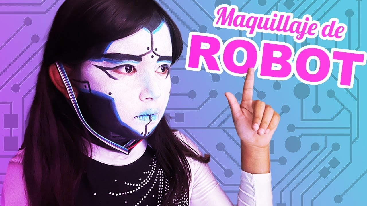 Maquillaje de robot para Halloween 🎃 👻