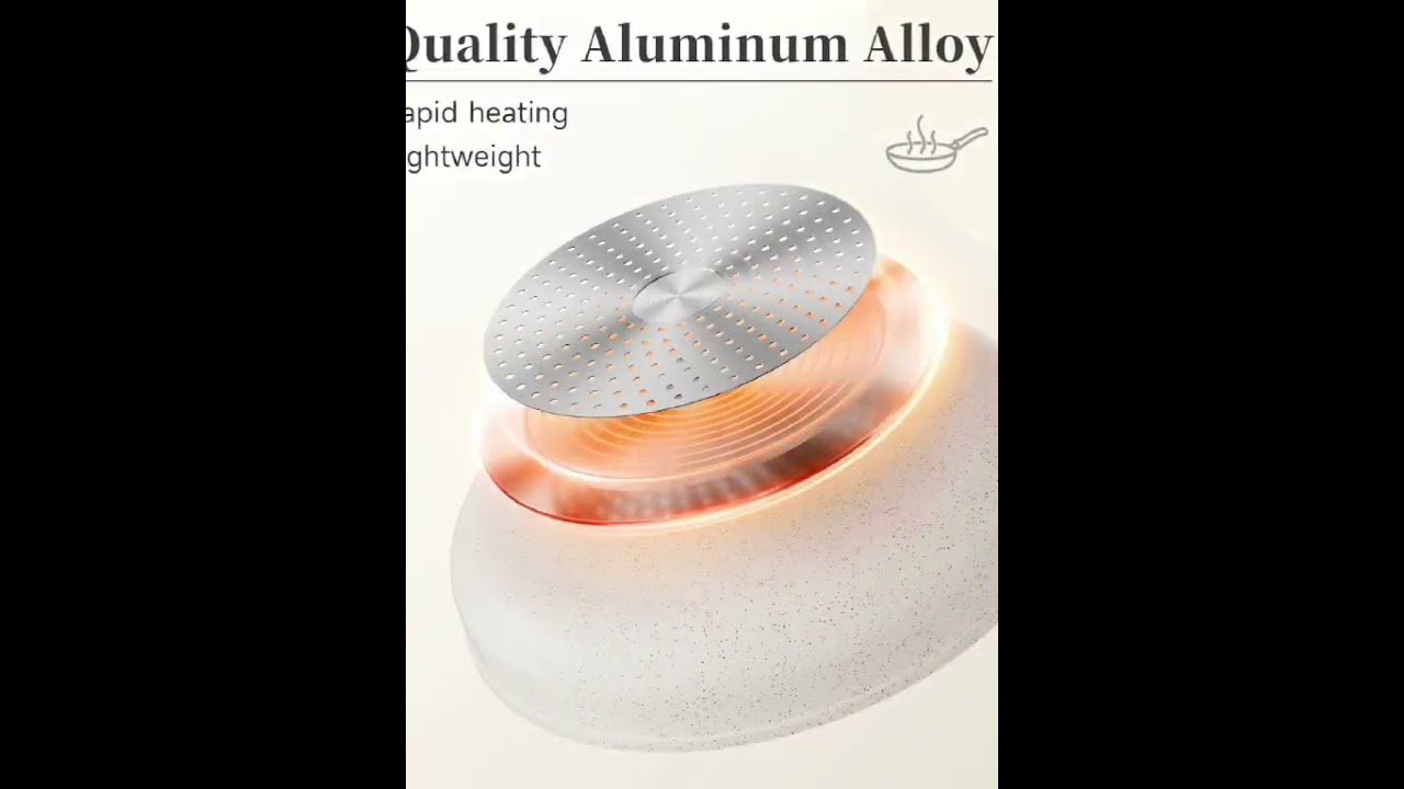 Simplus Non stick Pan with Removable Handle Cookware Set 