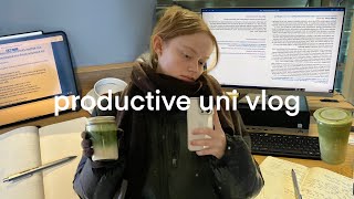 UNI VLOG 🎧 finals, writing essays, 6am mornings & productive library days