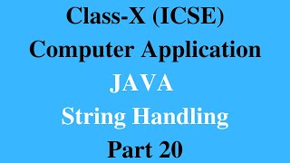 JAVA String Handling Part 20: Alphabetic Pattern