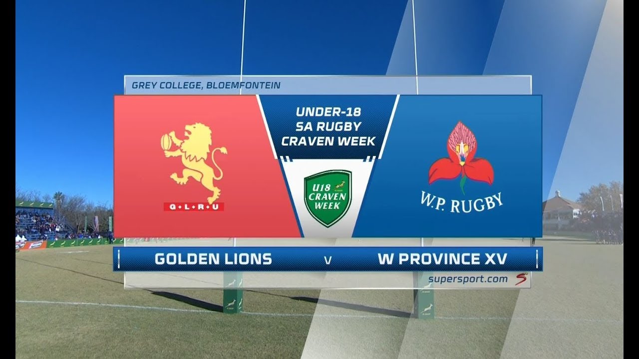 Craven Week Golden Lions vs Western Province XV