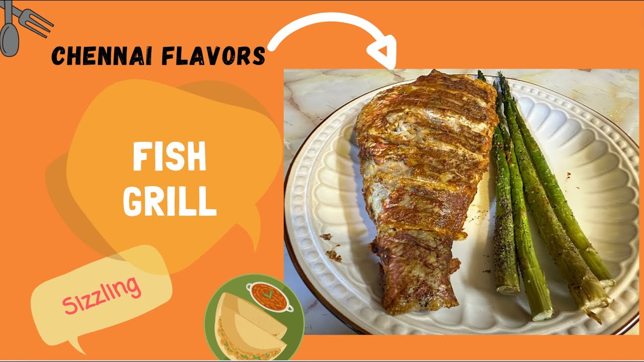 Red Snapper Fish | Fish Grill Recipe Cooking in Chennai Flavors In USA | Fish Baked in Oven