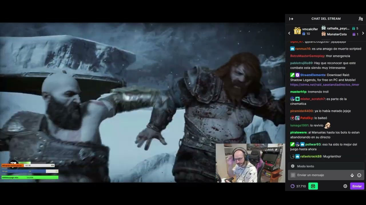 ER MANCO DE ESPARTA VUELVE AL ATAQUER ENFRENTANDOSE A THOR EN GOW RAGNAROK EN MODO MANCADA ESPARTANA