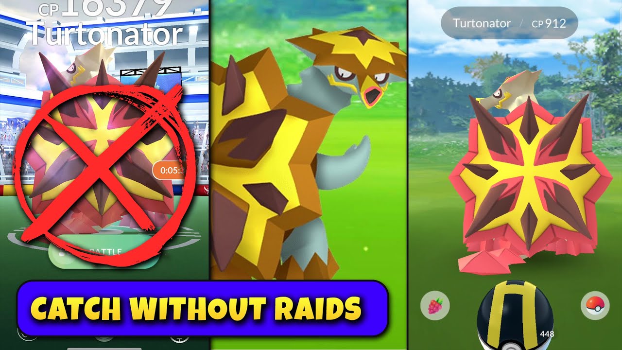 How to Catch Turtonator in Pokemon Go without Raids ? Pokemon Go new Trick to catch legendary